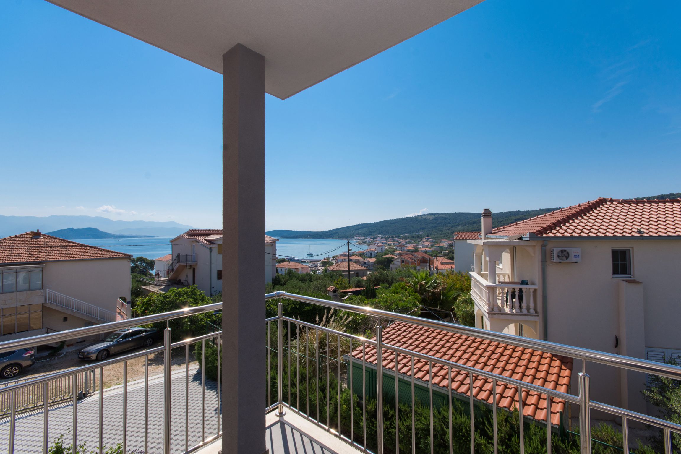 Apartment Sage balcony with panoramic Adriatic view